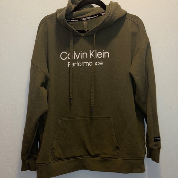 Calvin Klein Performance Green Hoodie - Picture 1 of 4